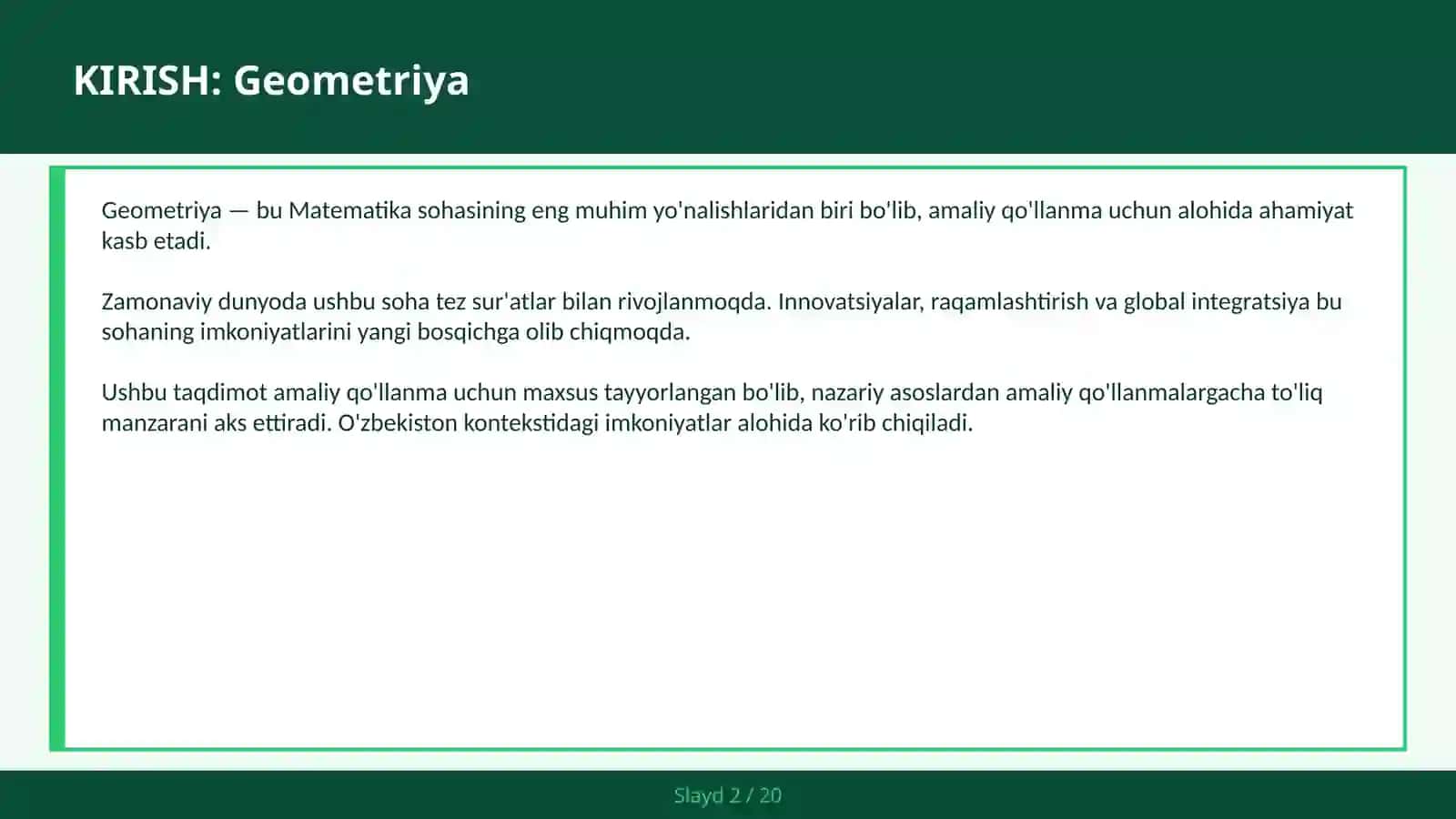 GEOMETRIYA 2