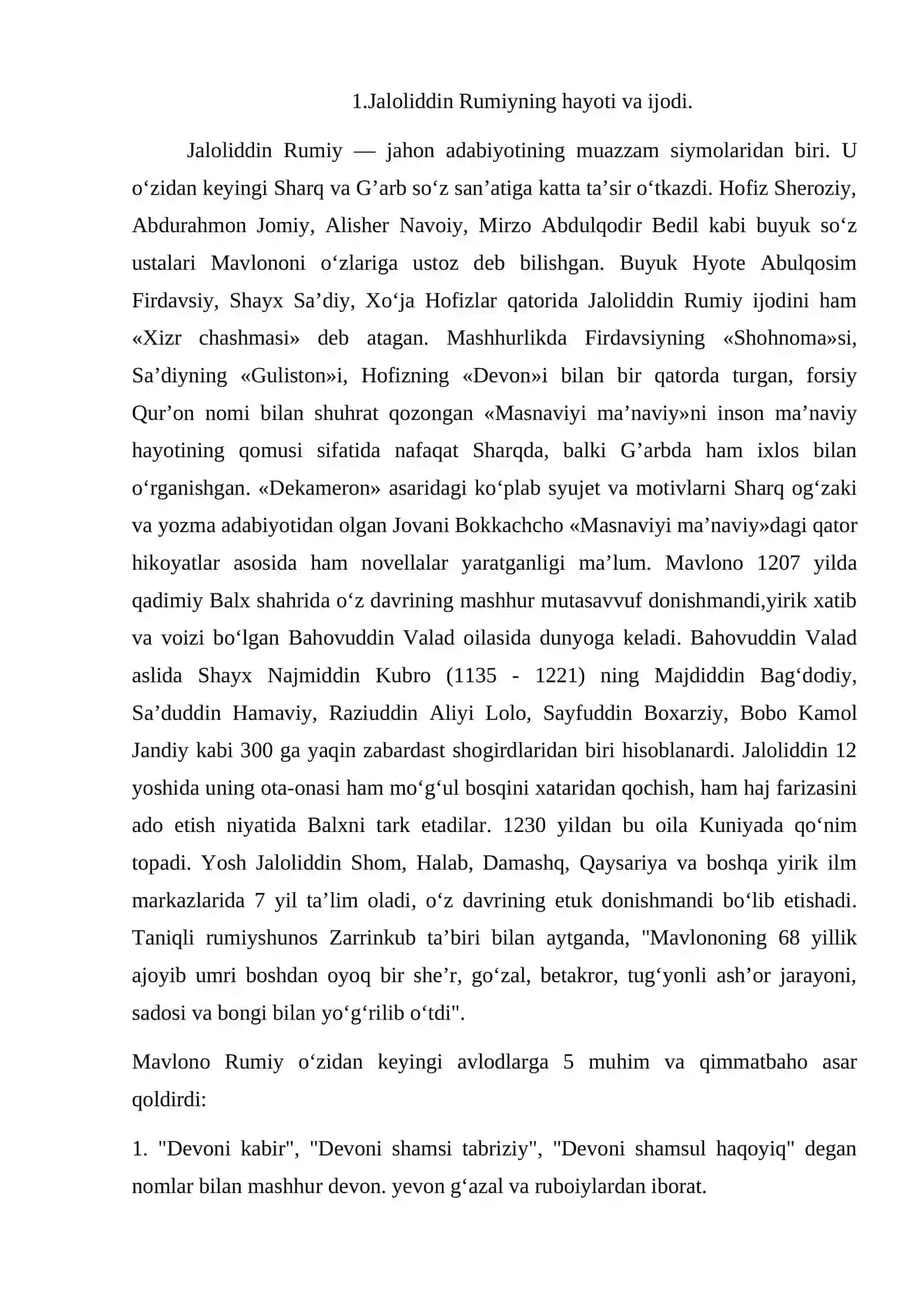 JALOLIDDIN RUMIYNING FALSAFASI 2