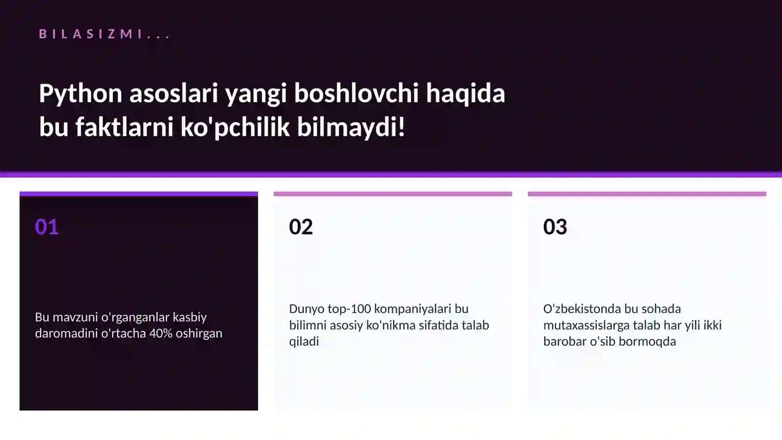 Python asoslari yangi boshlovchi 2