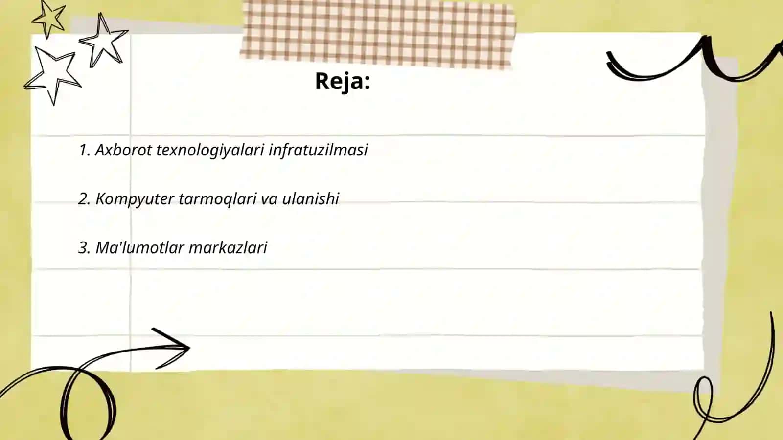 Axborot texnologiyalari infratuzilmasi 2