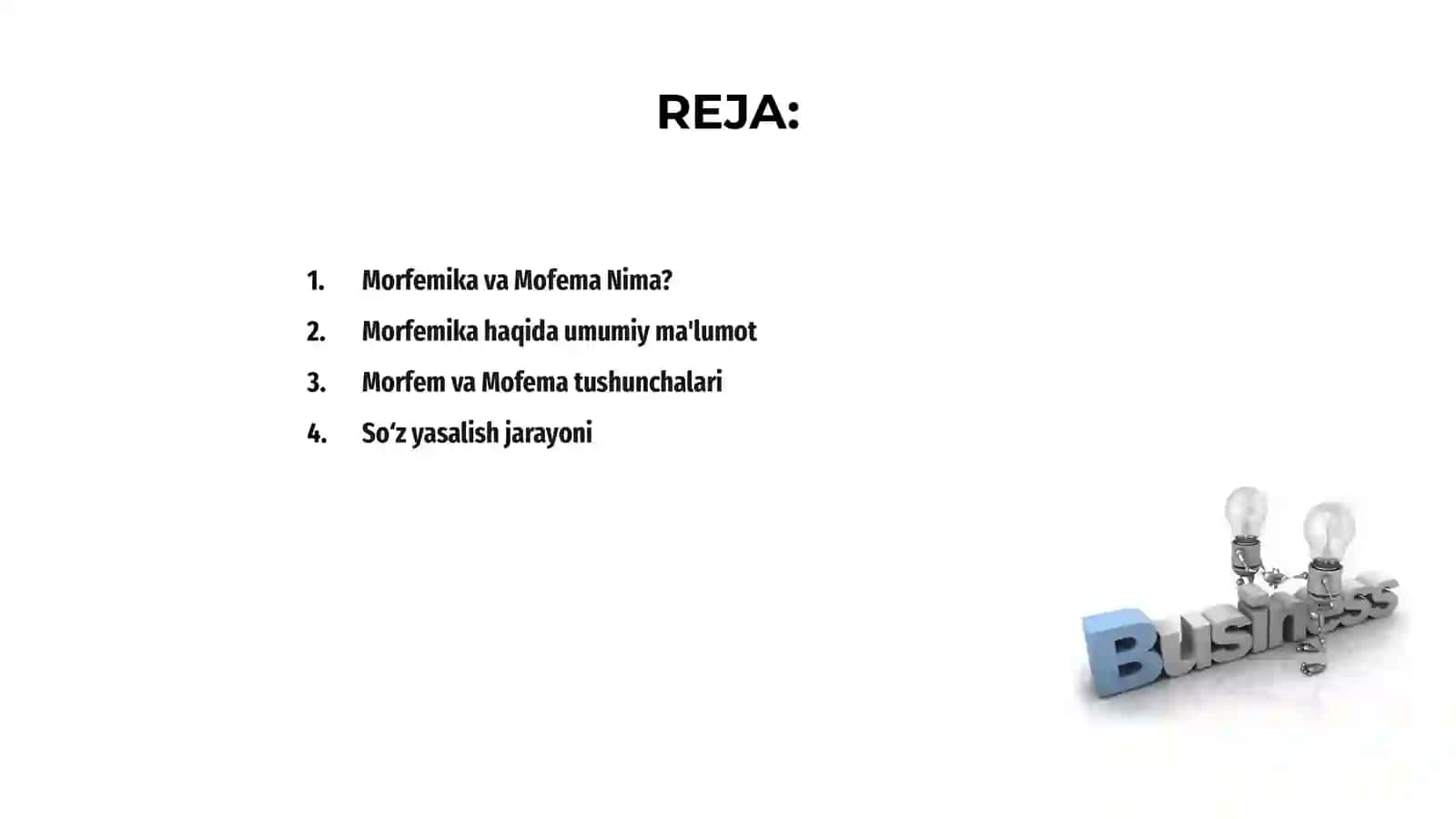 Morfemika va Mofema Nima? 2