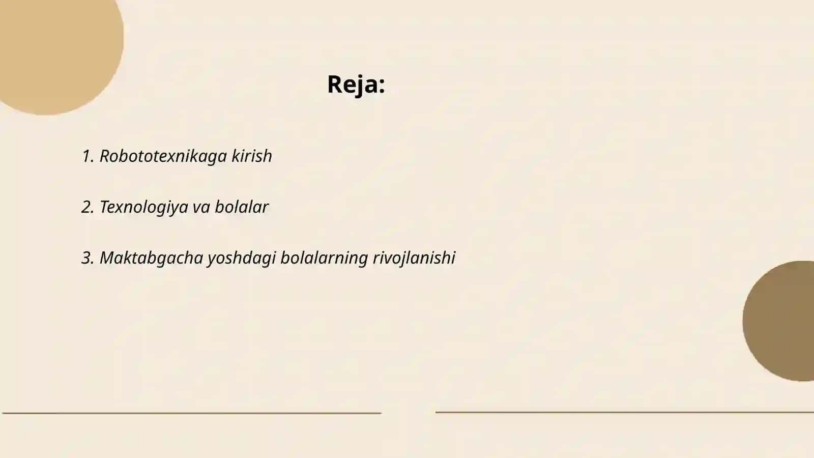 Robototexnikaga kirish 2