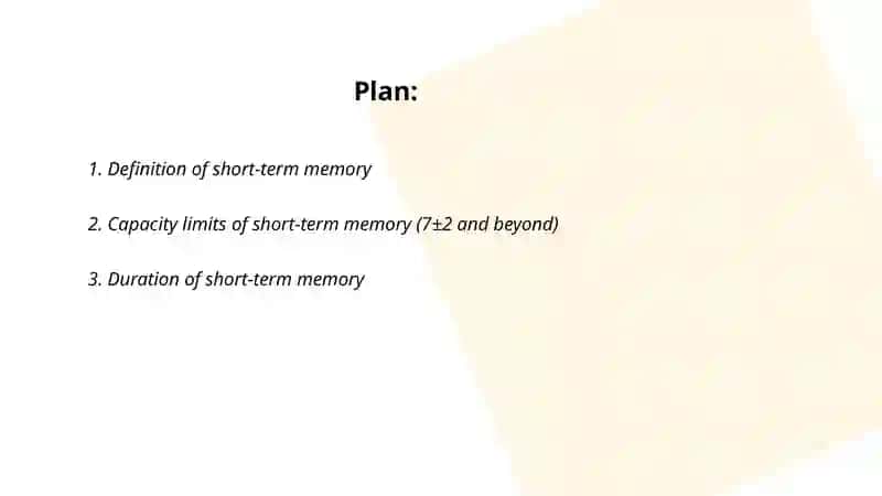 Short-term memory 2