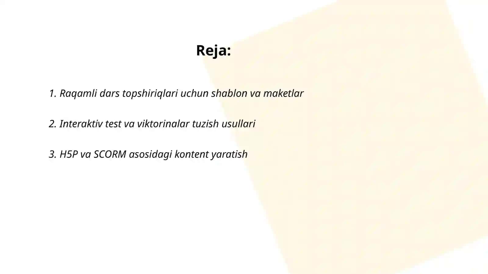 Raqamli dars topshiriqlarini tuzish usullari 2