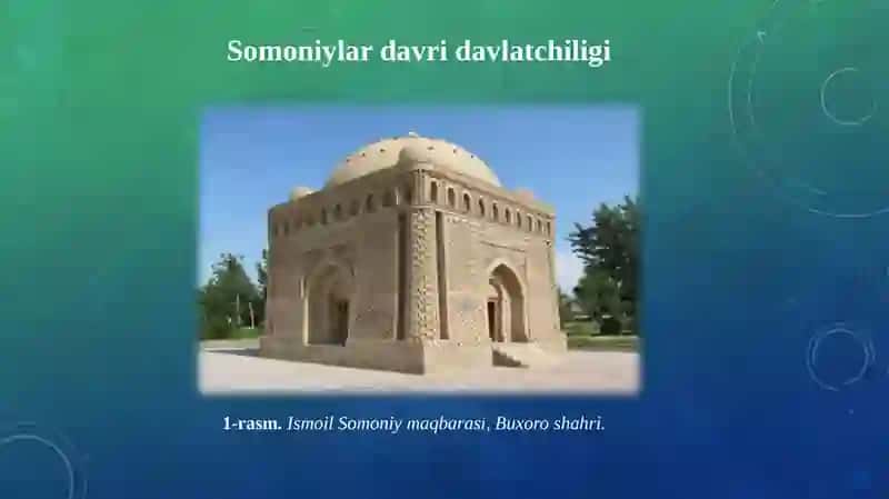 ‘‘Somoniylar davri davlatchiligi’’ 2