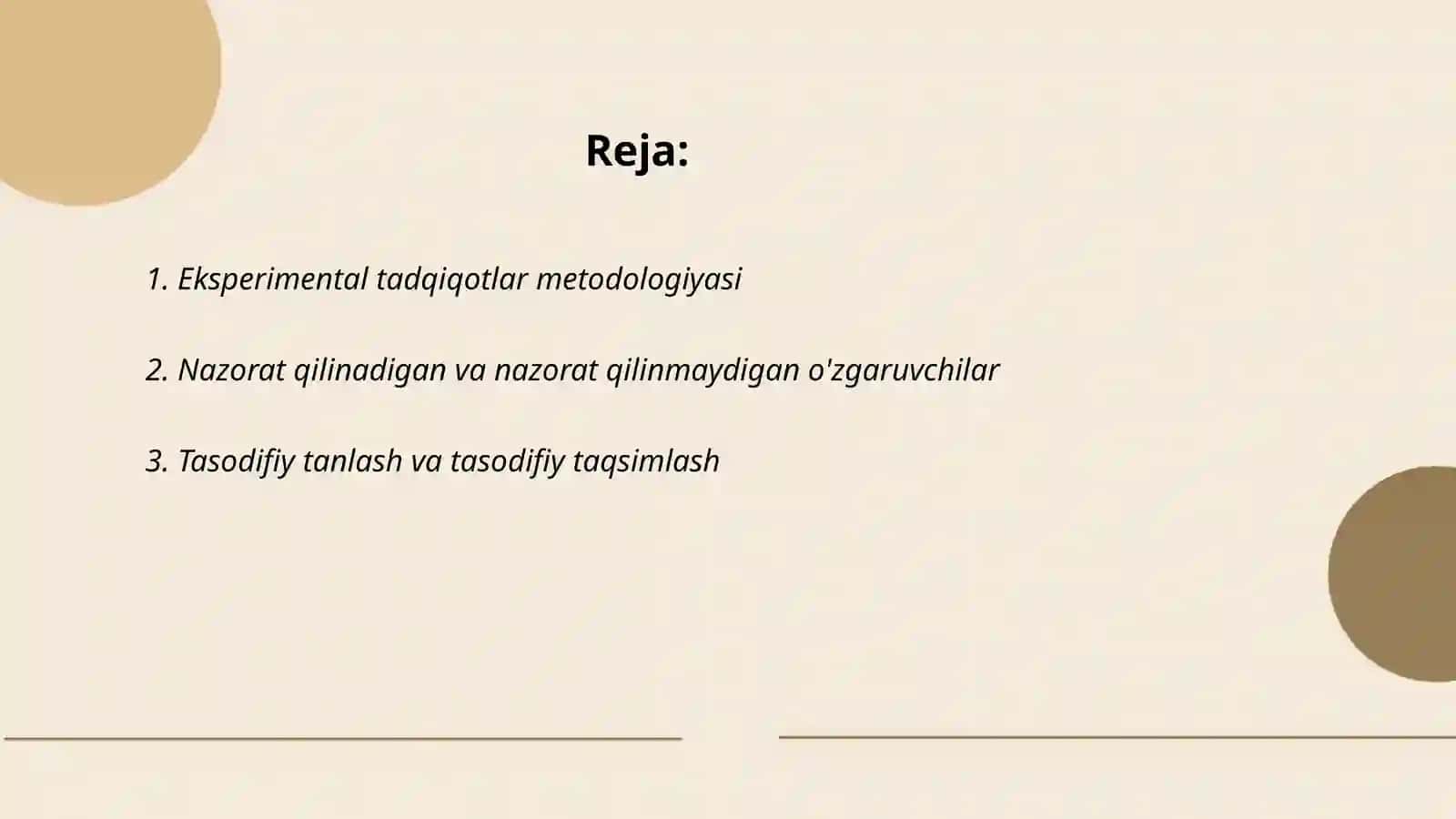 Eksperimental tadqiqotlar 2