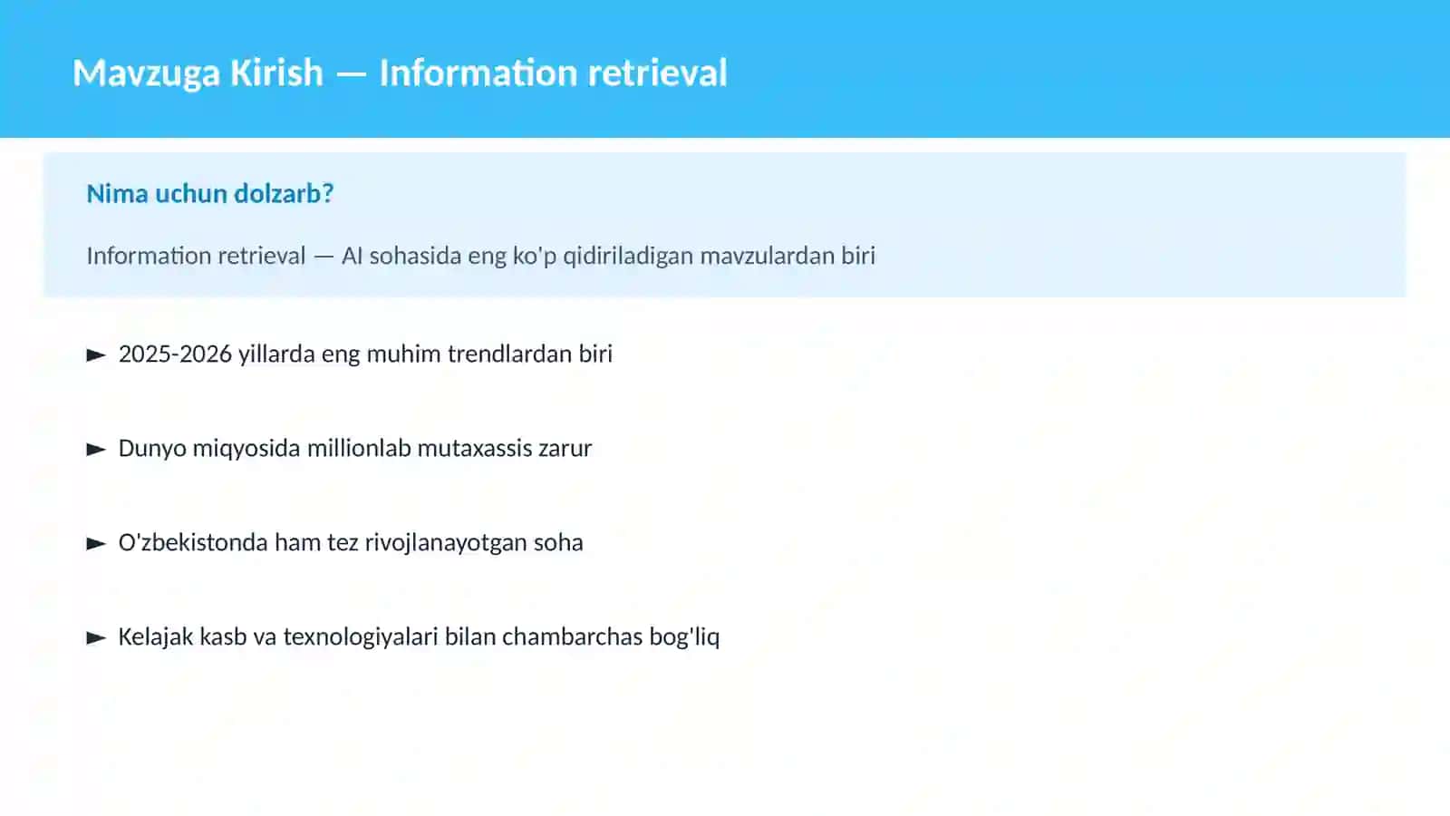 Information retrieval 2