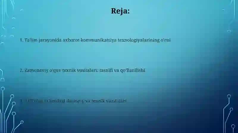 Axborot-kommunikatsiya texnologiyalari ta'limda: Kirish 2