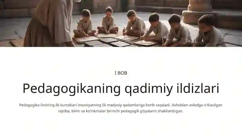 Qadimgi davrda pedagogika 2