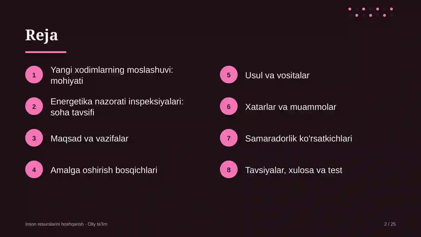 Energetika nazorati inspeksiyalarida yangi xodimlarning moslashuvi 2