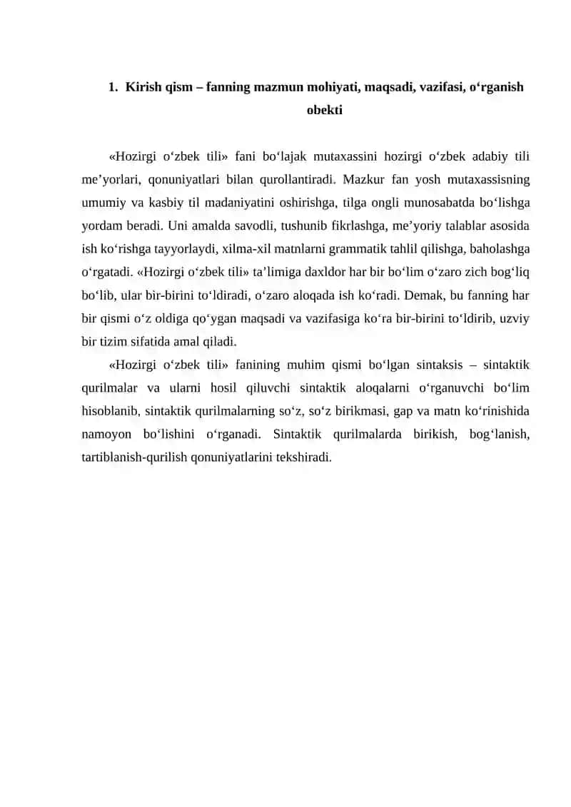 Hozirgi o‘zbek tili 2