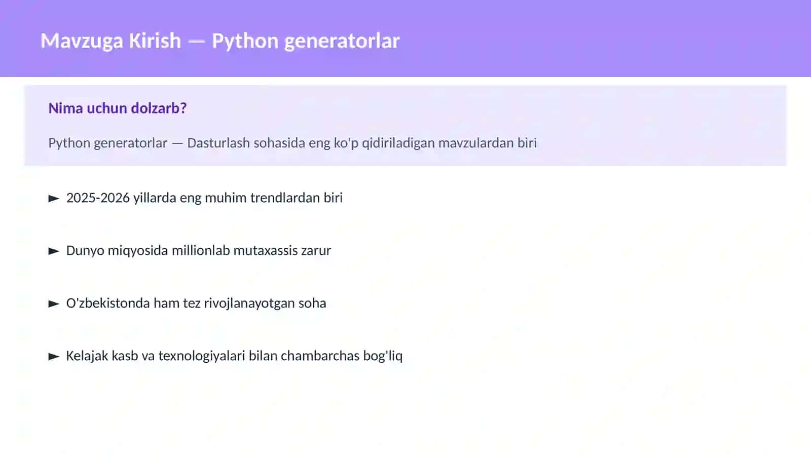 DASTURLASH | PYTHON DASTURLASH 2