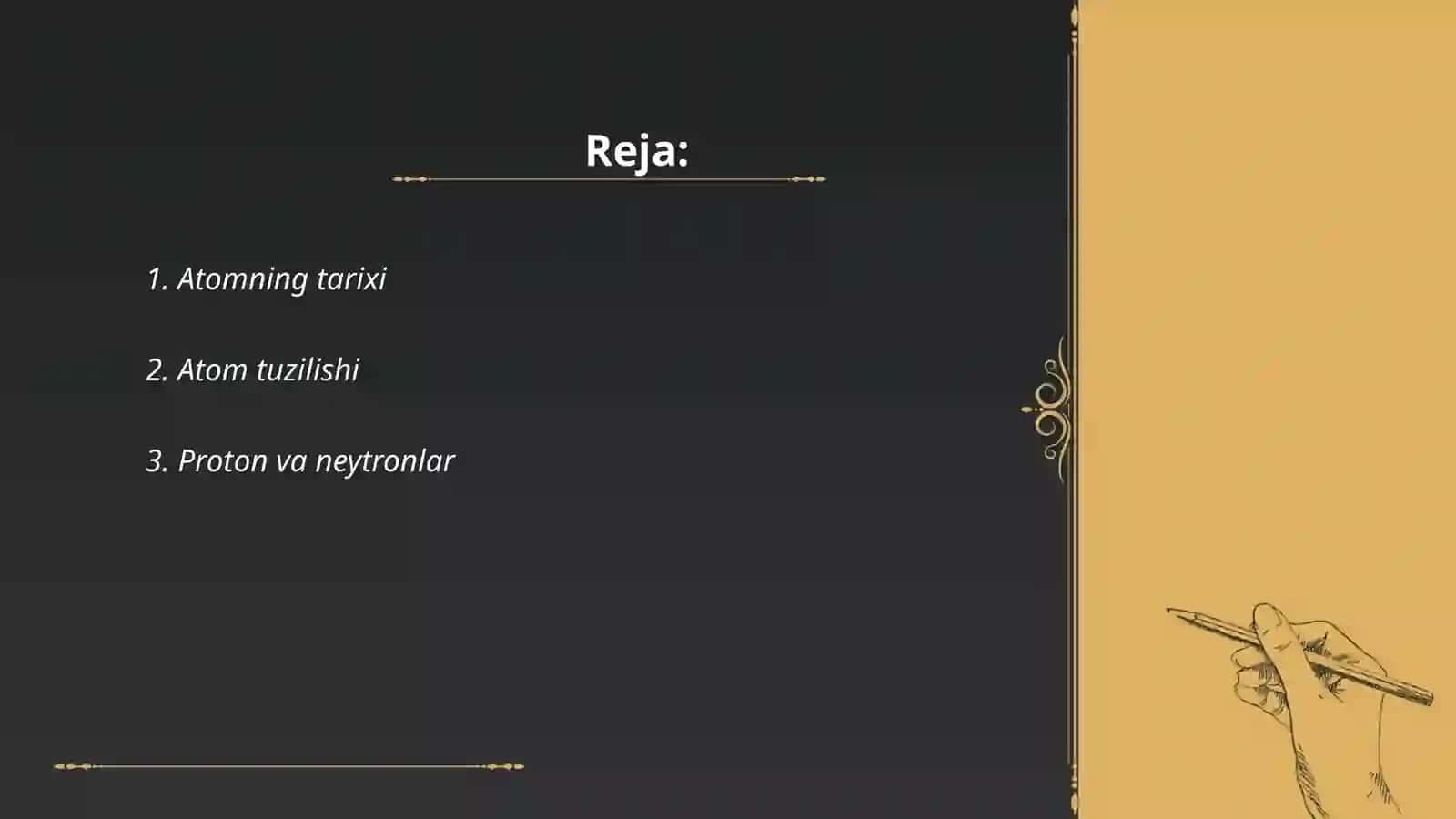 Atom molekulyar taʼlimot 2