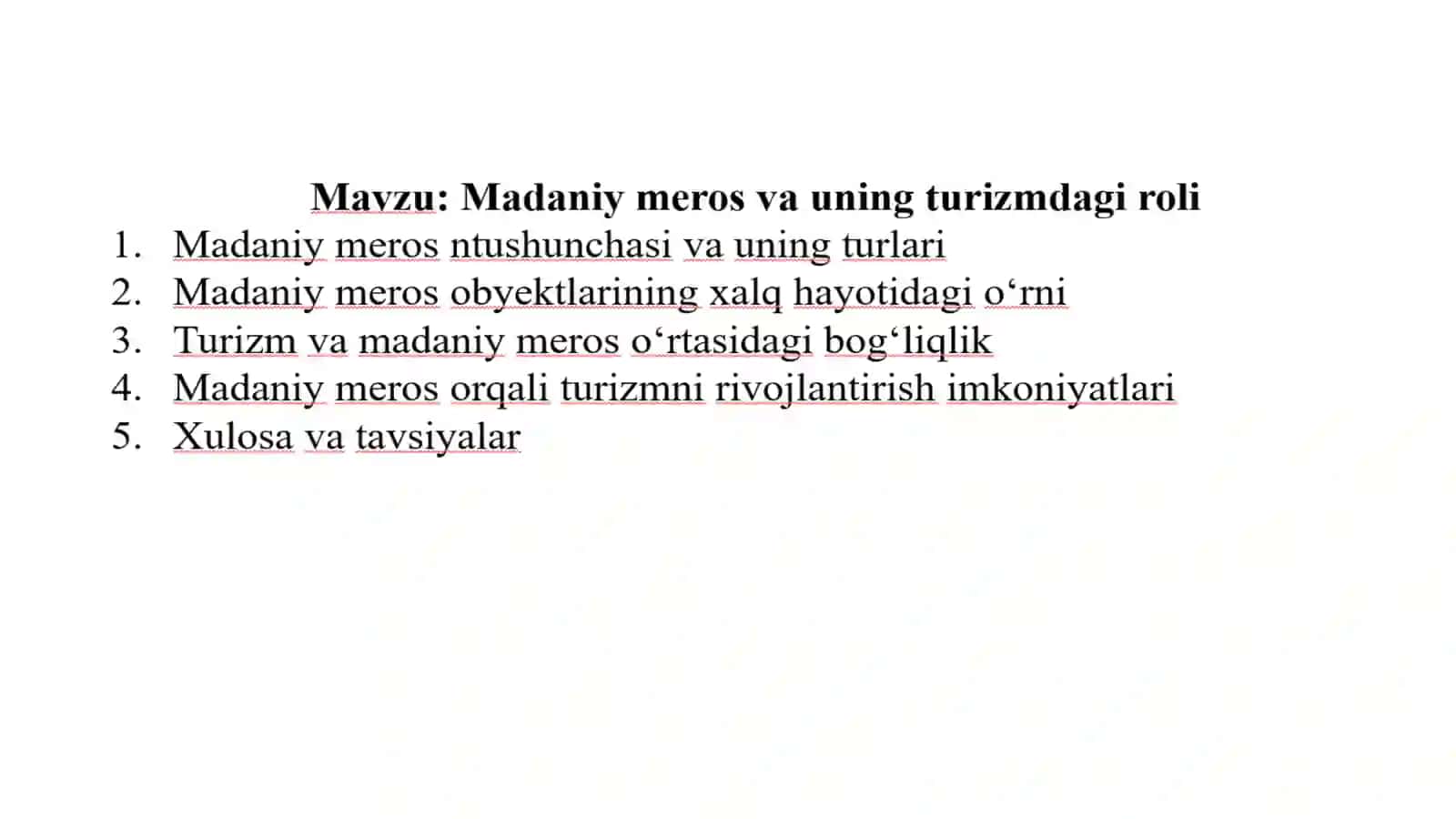 Madaniy meros va uning turizm dagi roli 2