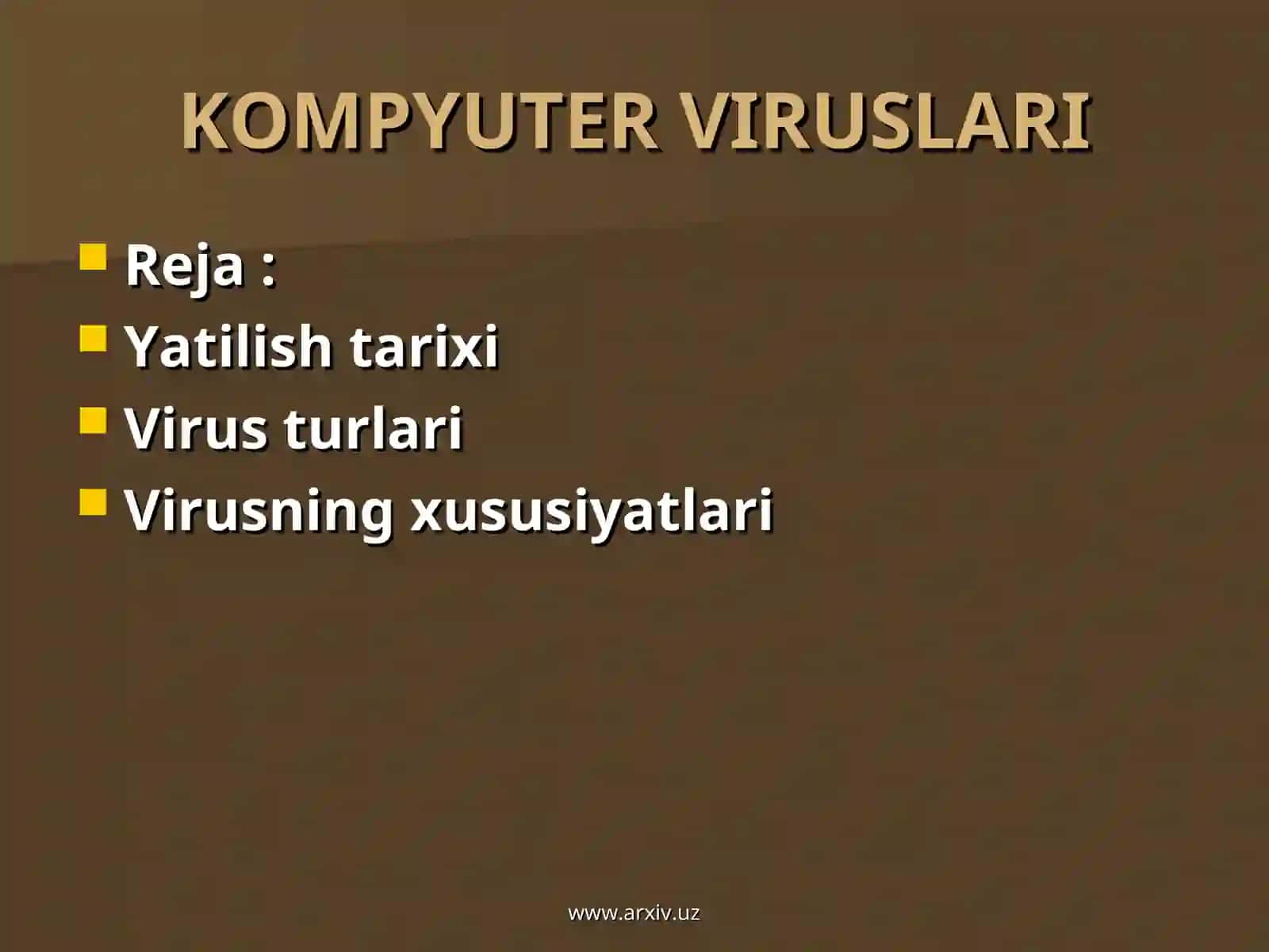 KOMPYUTER VIRUSLARI 2