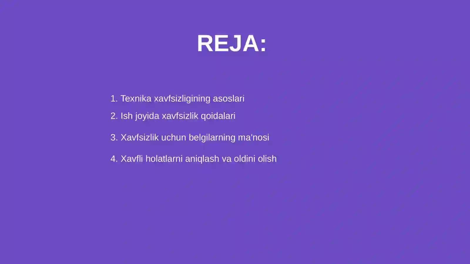 Ish joyida texnika xavsizligi 2