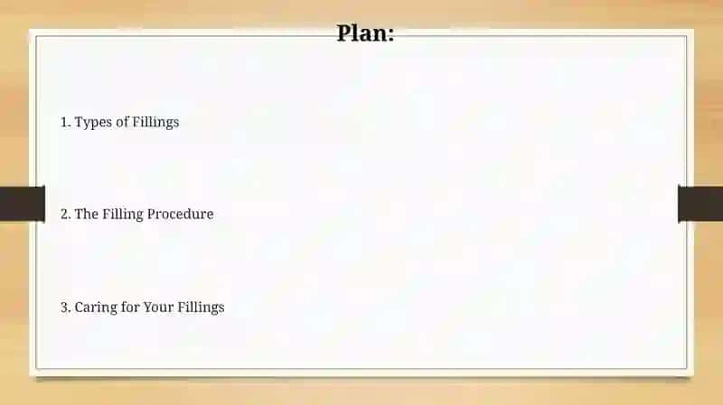 Types of Fillings 2