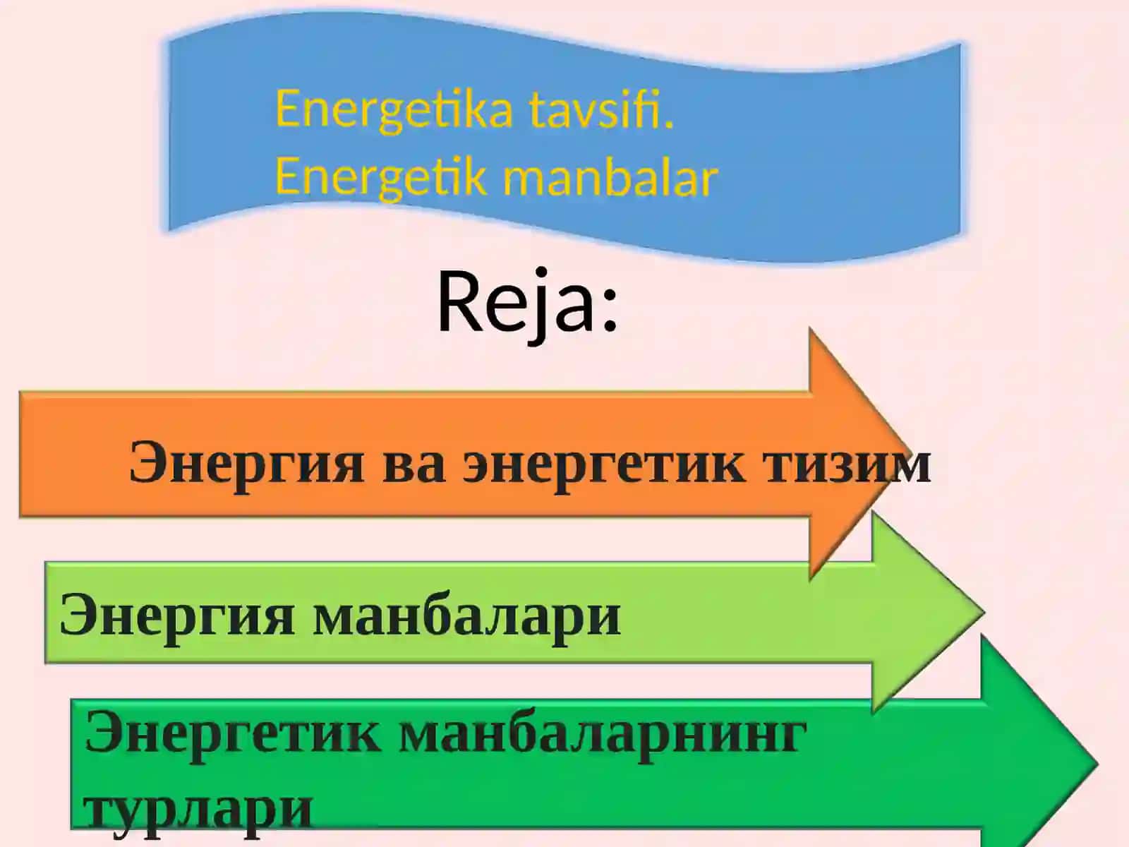 Energetik manbalar 2