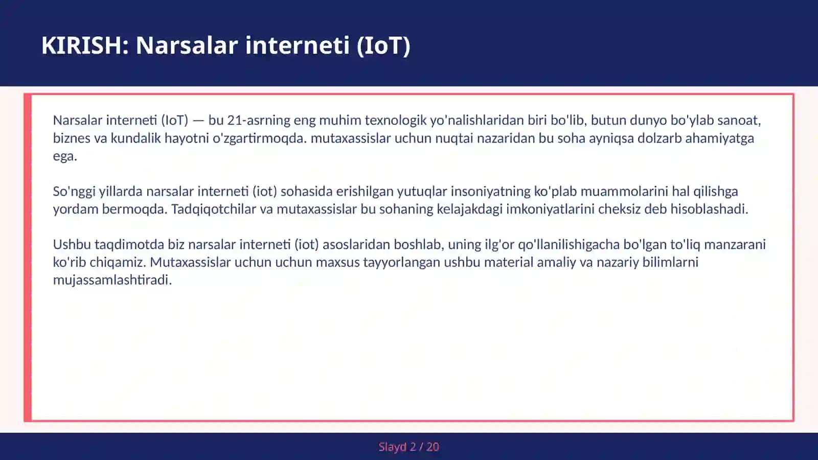Narsalar interneti (IoT) 2