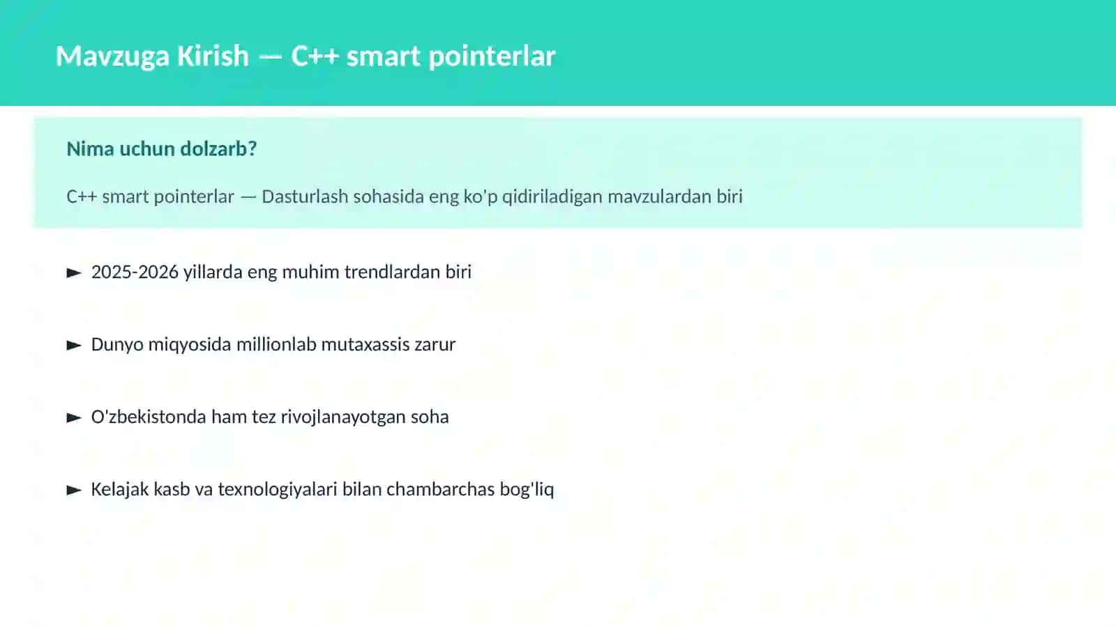 C++ smart pointerlar 2