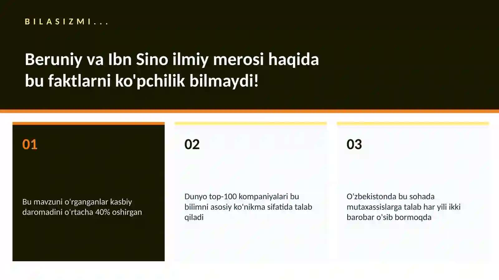 Beruniy va Ibn Sino ilmiy merosi 2