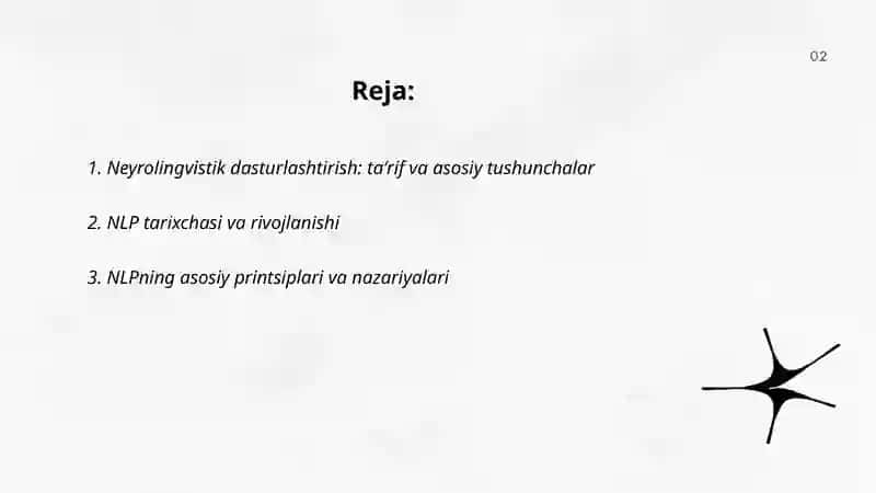 Neyrolingvistik dasturlashtirish 2