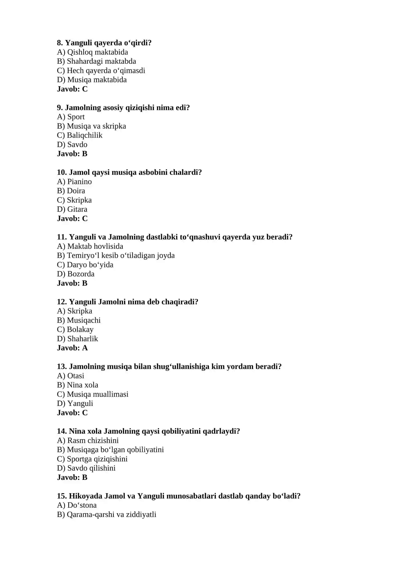 "Hellados hikoyasi test" 2