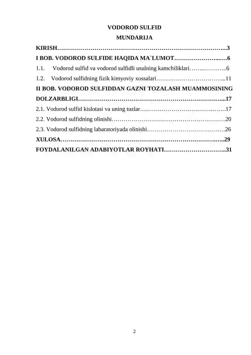 Vodorod sulfid 2
