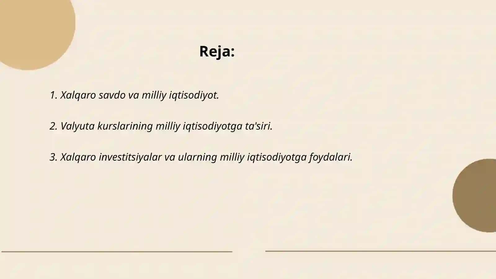 Xalqaro savdo va milliy iqtisodiyot 2