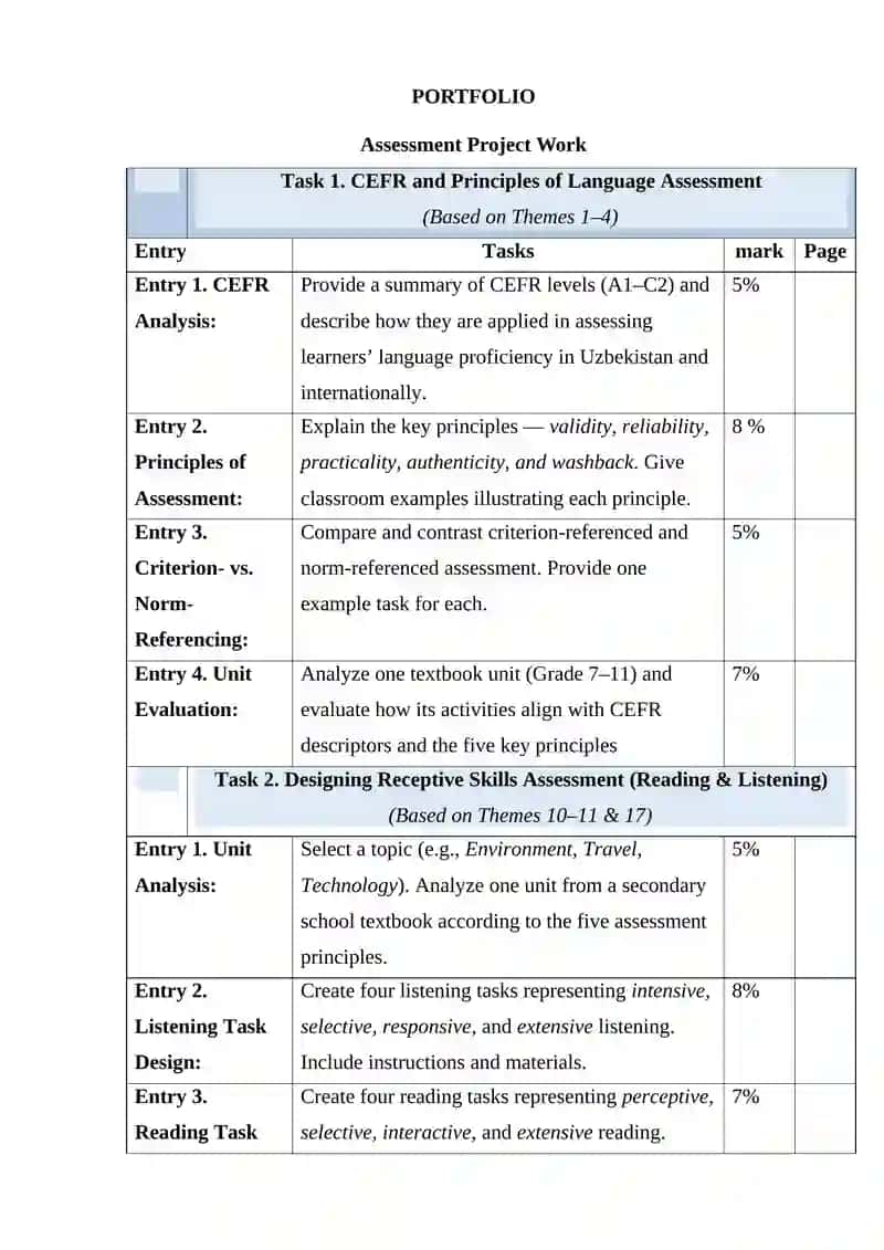 International Standards for Teaching and Assessing English 2