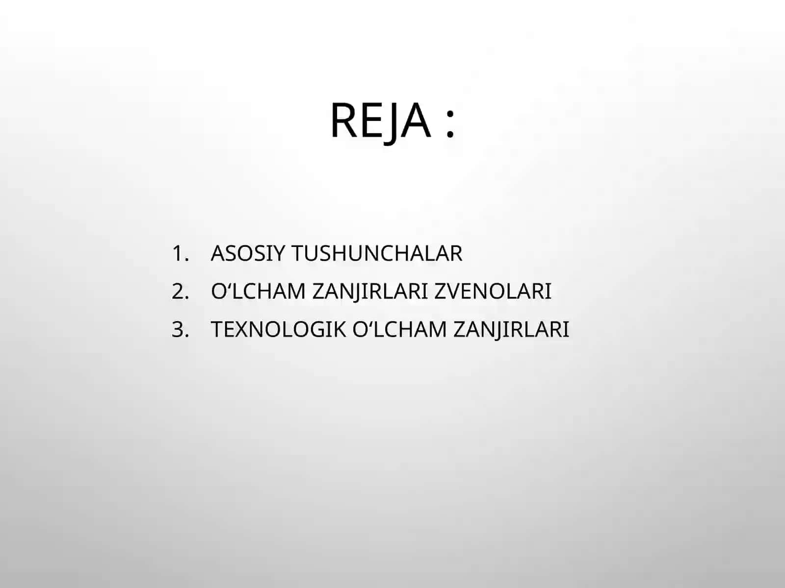 Texnologik o'lchamlarni hisoblash 2