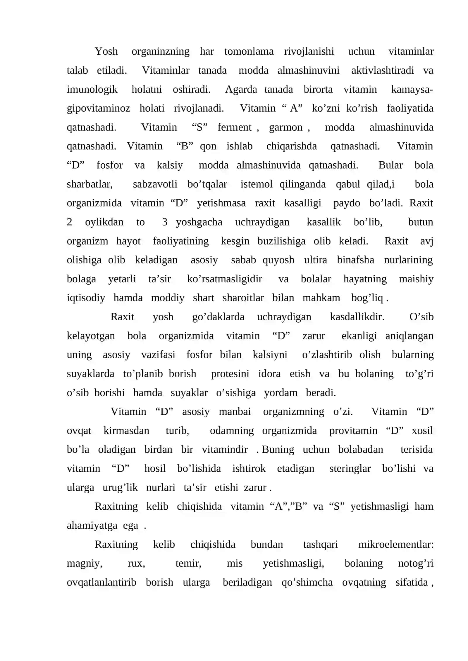 Raxit va spazmofiliya kasalligi 2