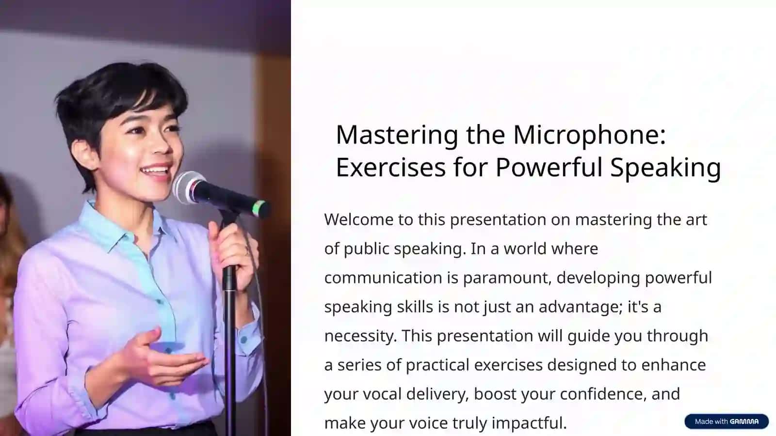 Mastering the Microphone: Exercises for Powerful Speaking 2