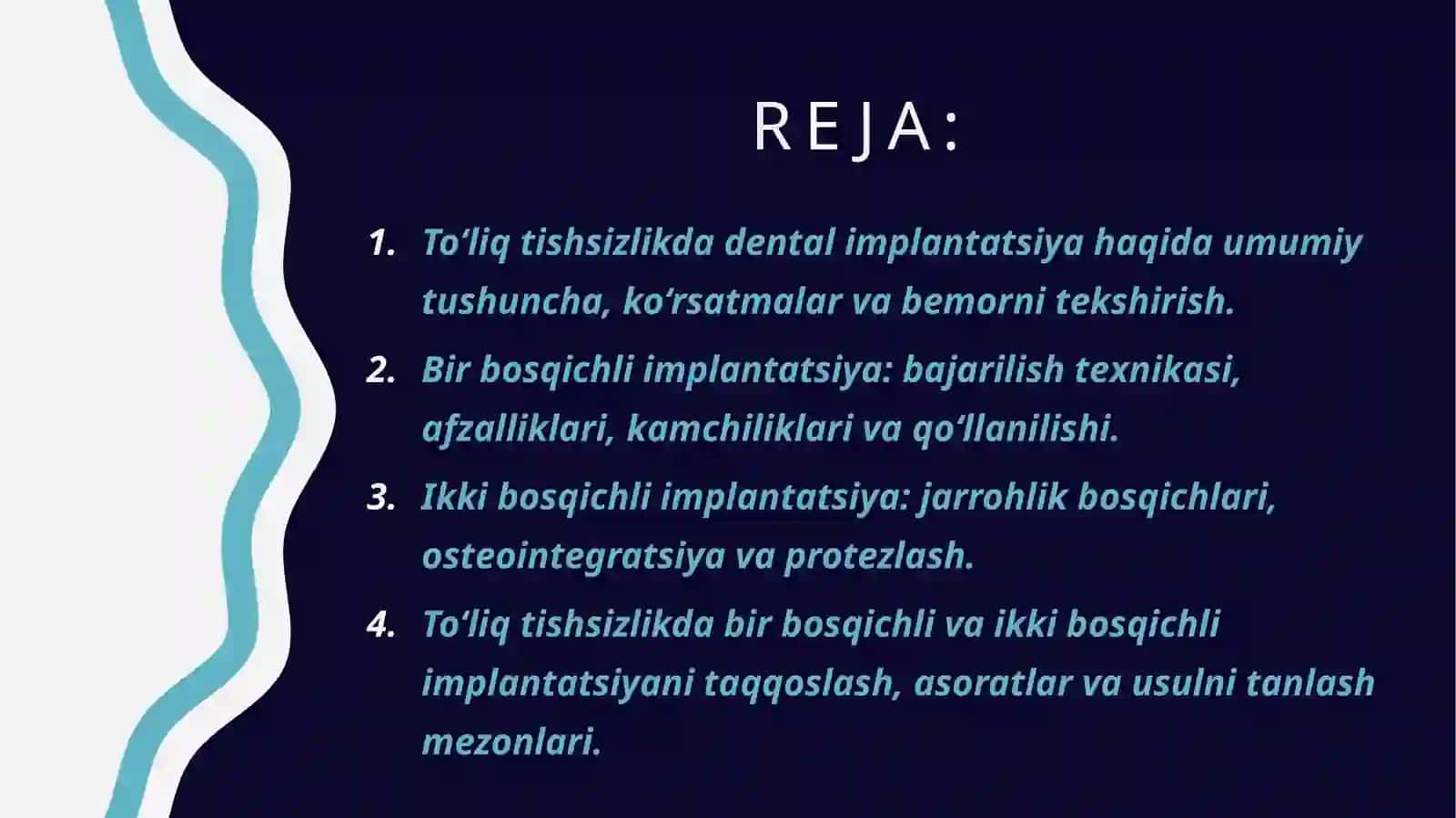Implantatsiya usullari 2