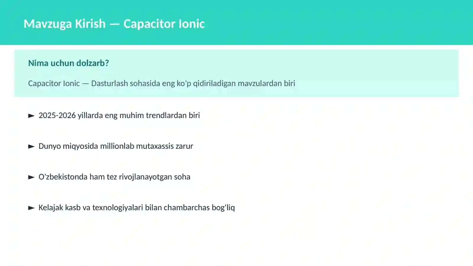 Capacitor Ionic 2