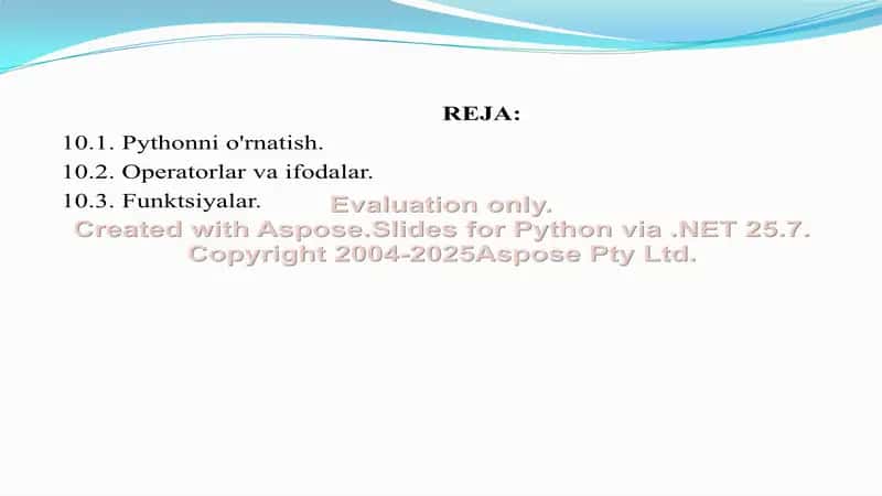 Python Dastur Tili haqida Ma’lumotlar 2