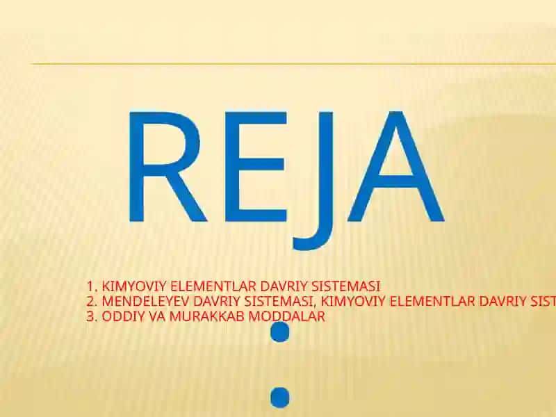 D.I.Mendeleyev davriy jadvali 2