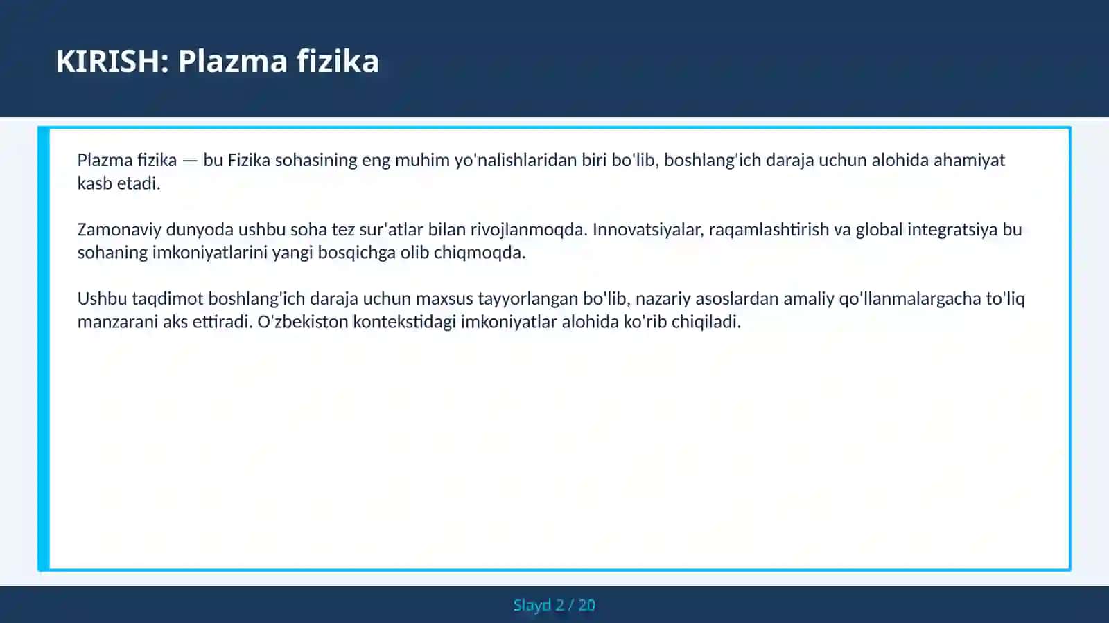 Plazma fizika 2