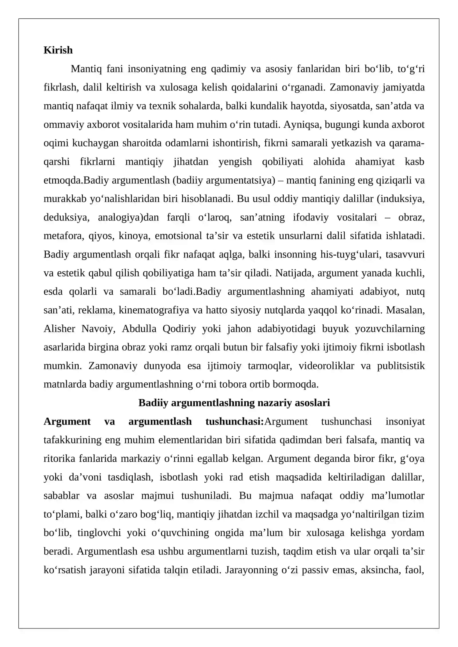 Badiiy argumentlash 2
