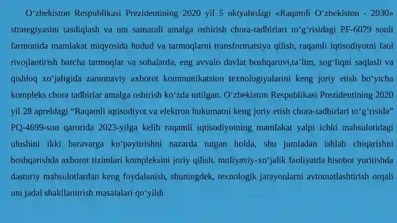 Raqamli O‘zbekiston - 2030 2