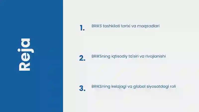Mavzu: Briks tashkiloti 2