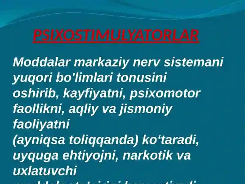 PSIXOSTIMULYATORLAR 2