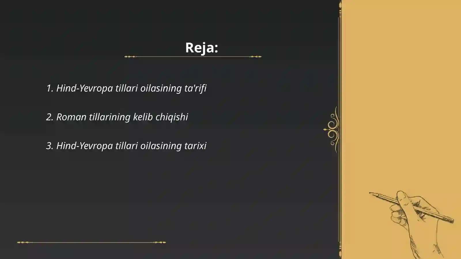 Hind-Yevropa tillari oilasi 2