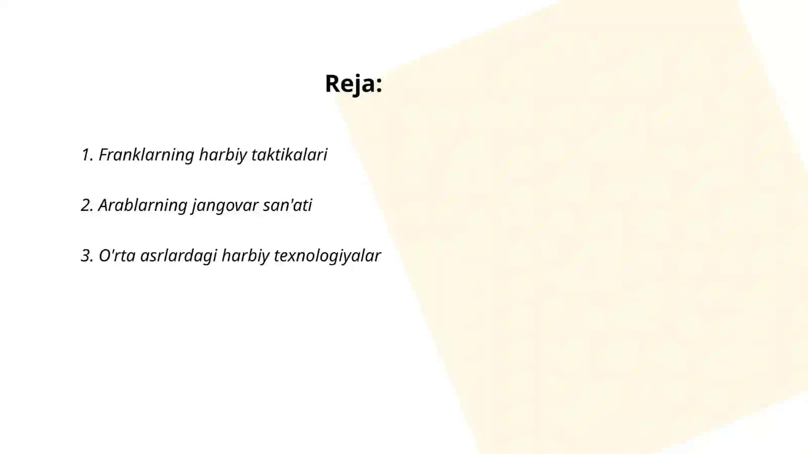 Franklarning harbiy taktikalari 2