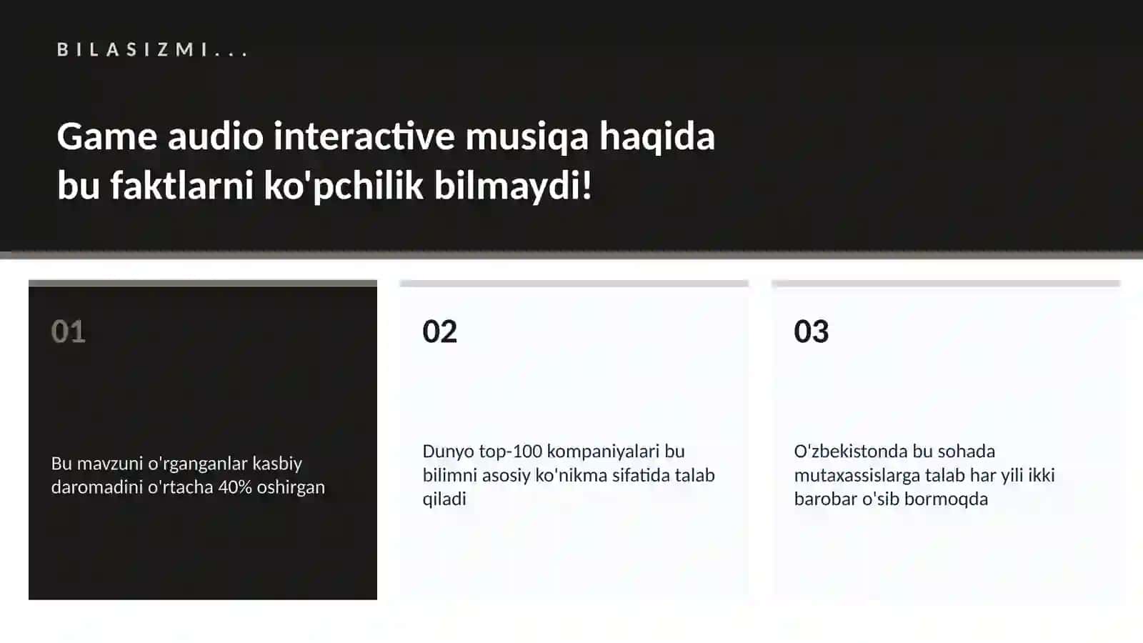 Game audio interactive musiqa 2