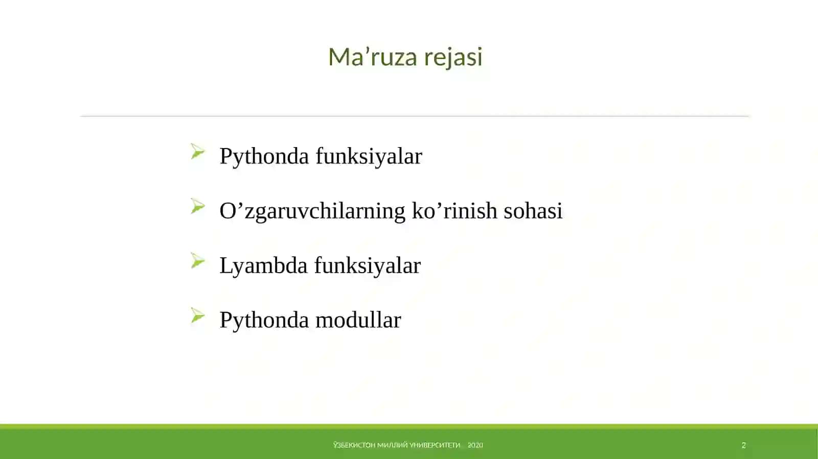 Funksiyalar 2