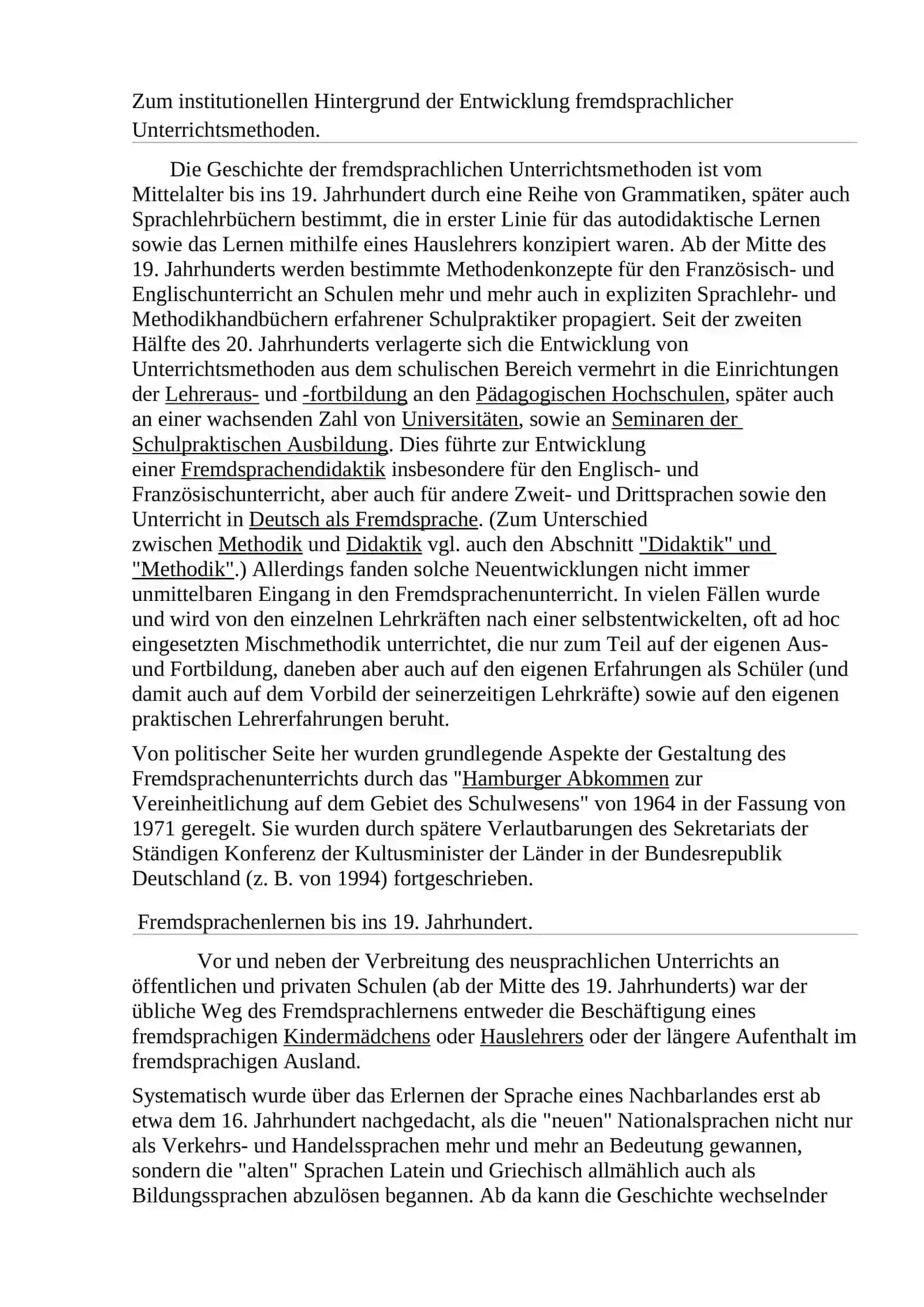 Methodengeschichte des Fremdsprachenunterrichts 2