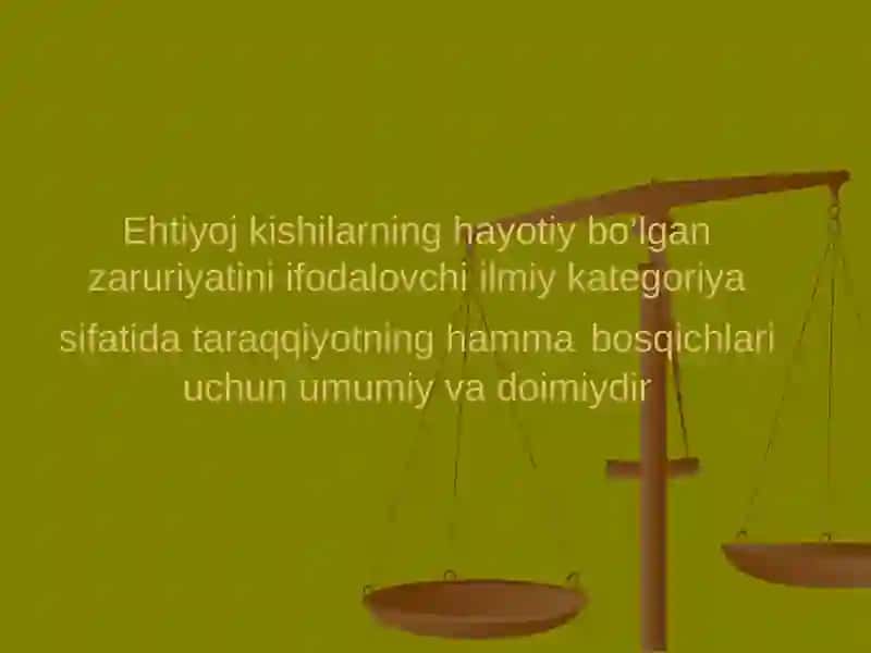 Ehtiyoj, Talab va taklif 2