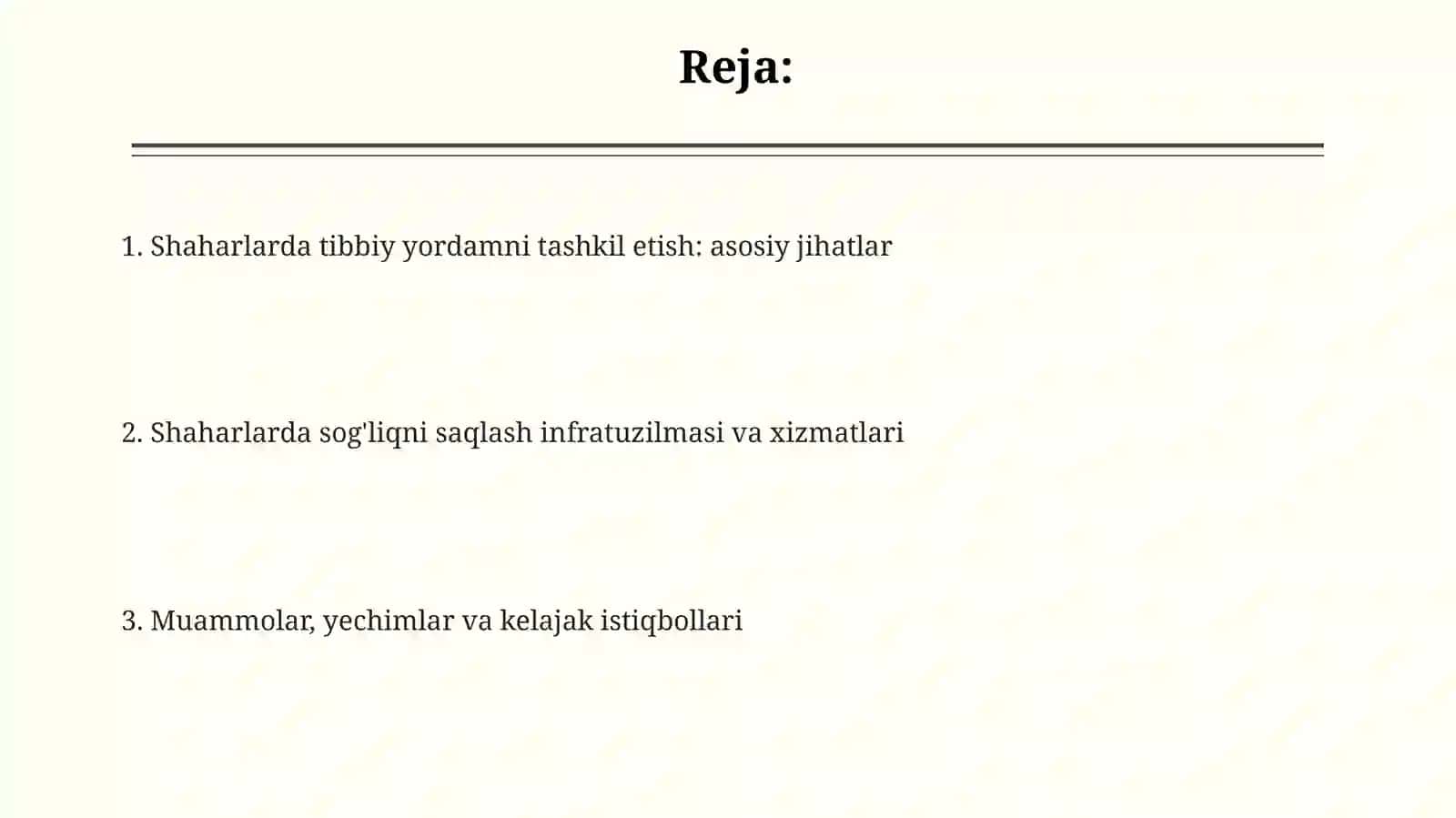 Shahar aholisiga tibbiy yordam ko'rsatish 2