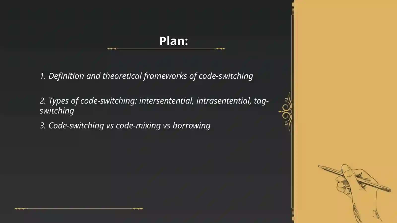 Code Switching 2